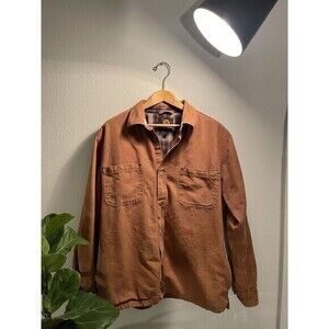 Builtrite Mens Large Flannel Lined‎ Chore Jacket